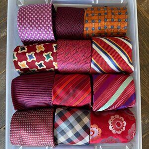 Luxury Ties - Red and Orange Tones